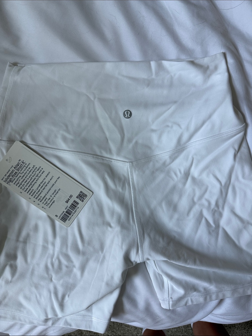 lululemon athletica White High-Rise Align Biker Shorts